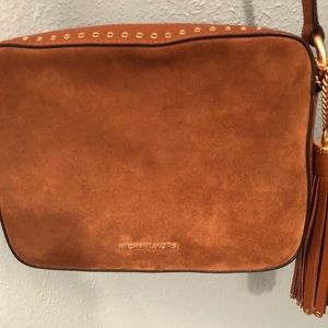 Michael Kors Suede and Leather Crossbody